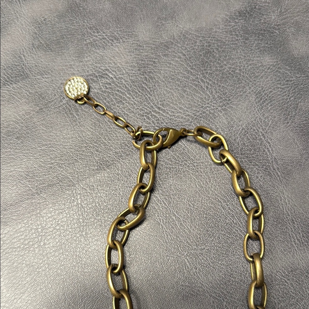 Louis Vuitton Gold and Silver Lock Necklace - Picture 3 of 3